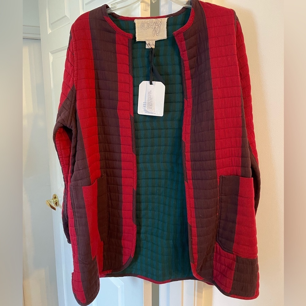NWOT Ace & Jig Quilted Coat in Passion - Picture 5 of 12